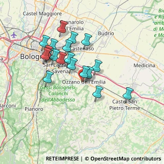 Mappa Via L. Galvani, 40064 Ozzano dell'Emilia BO, Italia (6.62053)