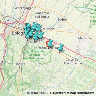 Mappa Via L. Galvani, 40064 Ozzano dell'Emilia BO, Italia (7.0945)
