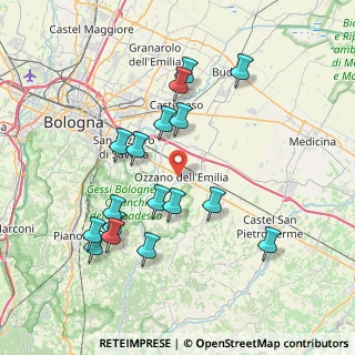 Mappa Via L. Galvani, 40064 Ozzano dell'Emilia BO, Italia (7.82235)