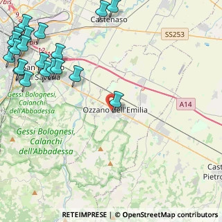 Mappa Via L. Galvani, 40064 Ozzano dell'Emilia BO, Italia (6.932)