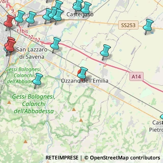 Mappa Via L. Galvani, 40064 Ozzano dell'Emilia BO, Italia (7.1055)