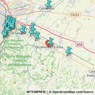 Mappa Via L. Galvani, 40064 Ozzano dell'Emilia BO, Italia (6.602)