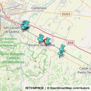 Mappa Via 1 Maggio, 40064 Ozzano dell'Emilia BO, Italia (3.7875)