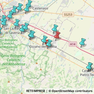 Mappa Via 1 Maggio, 40064 Ozzano dell'Emilia BO, Italia (6.118)
