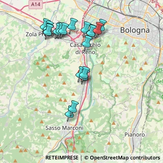 Mappa Via Moglio, 40037 Borgonuovo BO, Italia (4.334)