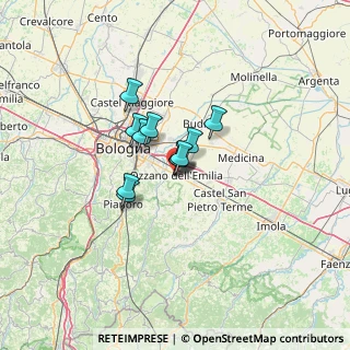 Mappa Via Aldo Moro, 40064 Ozzano dell'Emilia BO, Italia (7.45909)