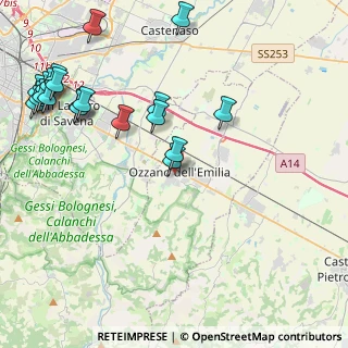 Mappa Via Palmiro Togliatti, 40064 Ozzano dell'Emilia BO, Italia (5.518)