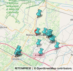 Mappa Via Tebaldo Marchetti, 48024 Massa Lombarda RA, Italia (7.95421)