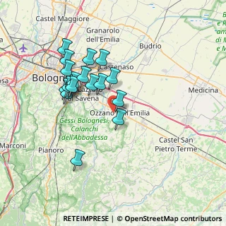 Mappa Via San Cristoforo, 40064 Ozzano dell'Emilia BO, Italia (6.77333)