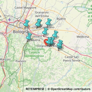 Mappa Via San Cristoforo, 40064 Ozzano dell'Emilia BO, Italia (5.00667)