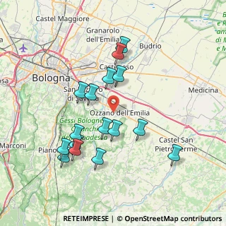 Mappa Via San Cristoforo, 40064 Ozzano dell'Emilia BO, Italia (7.44938)