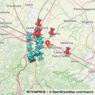 Mappa Via San Cristoforo, 40064 Ozzano dell'Emilia BO, Italia (12.555)