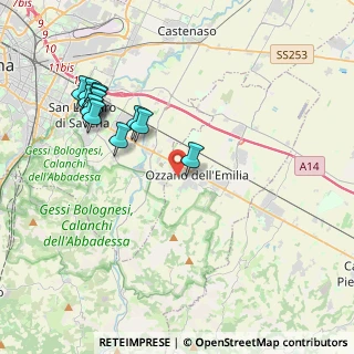 Mappa Via San Cristoforo, 40064 Ozzano dell'Emilia BO, Italia (4.34769)