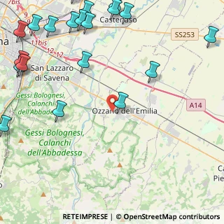 Mappa Via San Cristoforo, 40064 Ozzano dell'Emilia BO, Italia (6.8405)