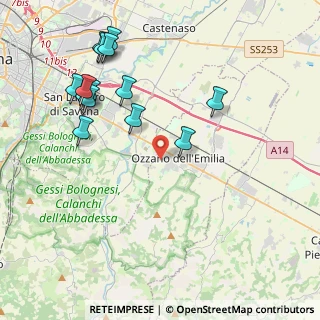 Mappa Via San Cristoforo, 40064 Ozzano dell'Emilia BO, Italia (4.67929)