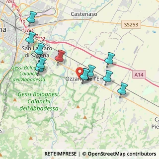 Mappa Via San Cristoforo, 40064 Ozzano dell'Emilia BO, Italia (3.74417)