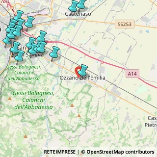 Mappa Via Giuseppe Mazzini, 40064 Ozzano dell'Emilia BO, Italia (6.8745)