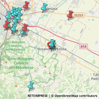 Mappa Via Giuseppe Mazzini, 40064 Ozzano dell'Emilia BO, Italia (6.44)