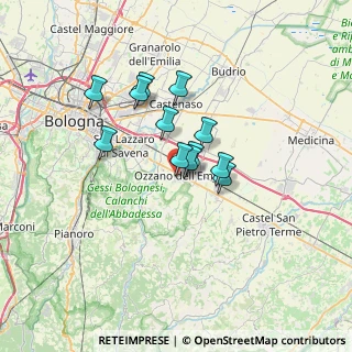 Mappa Via Giuseppe Mazzini, 40064 Ozzano dell'Emilia BO, Italia (4.905)