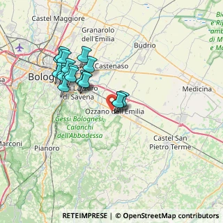 Mappa Via Giuseppe Mazzini, 40064 Ozzano dell'Emilia BO, Italia (7.01333)