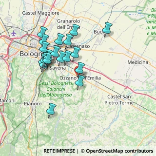 Mappa Via Giuseppe Mazzini, 40064 Ozzano dell'Emilia BO, Italia (7.3965)