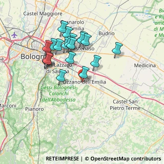 Mappa Via Giuseppe Mazzini, 40064 Ozzano dell'Emilia BO, Italia (7.112)