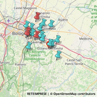 Mappa Via Giuseppe Mazzini, 40064 Ozzano dell'Emilia BO, Italia (6.38222)