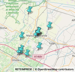 Mappa Via Pompeo Torchi, 48024 Massa Lombarda RA, Italia (6.22)