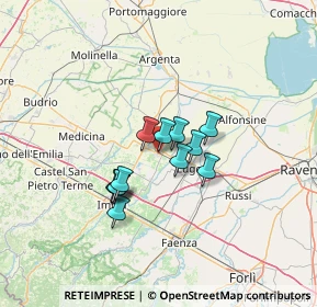 Mappa Via Pompeo Torchi, 48024 Massa Lombarda RA, Italia (9.21167)