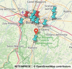 Mappa Via Bruno Buozzi, 40065 Pianoro BO, Italia (6.83333)