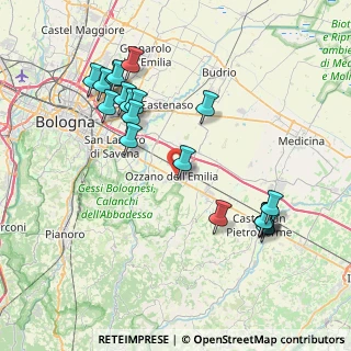 Mappa Via dello Sport, 40064 Ozzano dell'Emilia BO, Italia (8.6055)