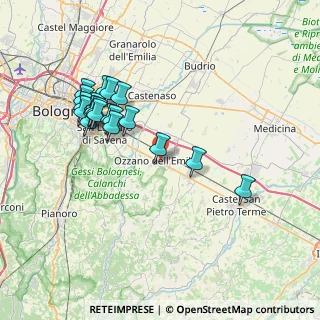 Mappa Via dello Sport, 40064 Ozzano dell'Emilia BO, Italia (7.61)