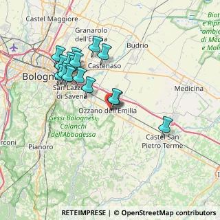 Mappa Via dello Sport, 40064 Ozzano dell'Emilia BO, Italia (7.38)
