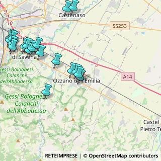 Mappa Via dello Sport, 40064 Ozzano dell'Emilia BO, Italia (5.6175)