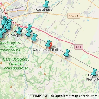 Mappa Via dello Sport, 40064 Ozzano dell'Emilia BO, Italia (7.1455)
