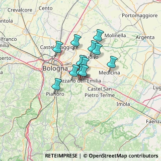 Mappa Via dello Sport, 40064 Ozzano dell'Emilia BO, Italia (8.75)