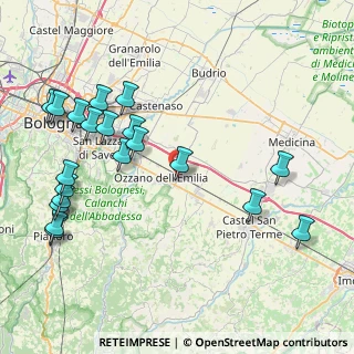 Mappa Via Tolara di Sotto, 40064 Ozzano dell'Emilia BO, Italia (9.9975)