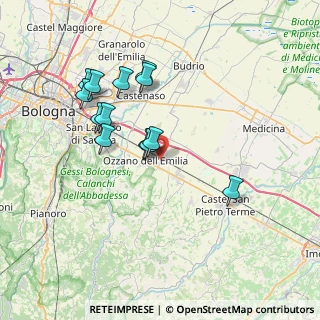 Mappa Via Tolara di Sotto, 40064 Ozzano dell'Emilia BO, Italia (6.87308)