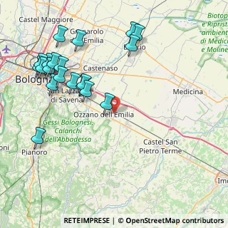 Mappa Via Tolara di Sotto, 40064 Ozzano dell'Emilia BO, Italia (9.8945)
