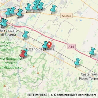 Mappa Via Tolara di Sotto, 40064 Ozzano dell'Emilia BO, Italia (6.7205)