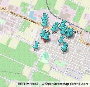 Mappa Via Sandro Pertini, 48024 Massa Lombarda RA, Italia (0.358)