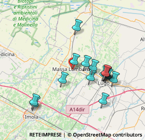 Mappa Viale T. Marchetti, 48024 Massa Lombarda RA, Italia (6.98133)