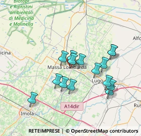 Mappa Via John Fitzgerald Kennedy, 48024 Massa Lombarda RA, Italia (6.42)