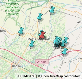 Mappa Via John Fitzgerald Kennedy, 48024 Massa Lombarda RA, Italia (6.3685)