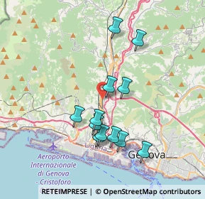 Mappa 16161 Genova GE, Italia (3.38333)