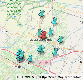 Mappa Via Fratelli Rosselli, 48024 Massa Lombarda RA, Italia (7.606)