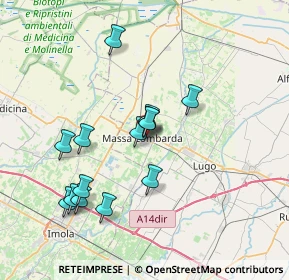 Mappa Via Fratelli Rosselli, 48024 Massa Lombarda RA, Italia (6.85286)