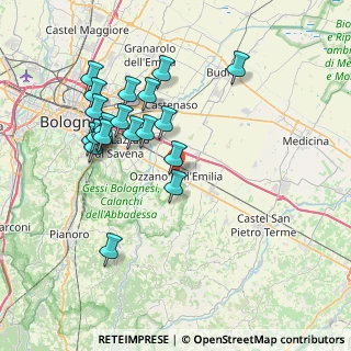Mappa Ozzano, 40064 Ozzano dell'Emilia BO, Italia (7.6215)