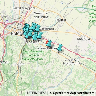 Mappa Ozzano, 40064 Ozzano dell'Emilia BO, Italia (7.2805)