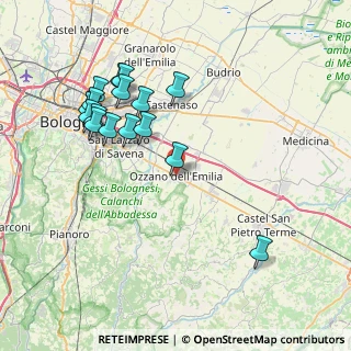Mappa Ozzano, 40064 Ozzano dell'Emilia BO, Italia (8.25438)